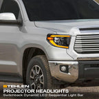 2014-2021 Toyota Tundra Projector Headlights Sequential LED - Black