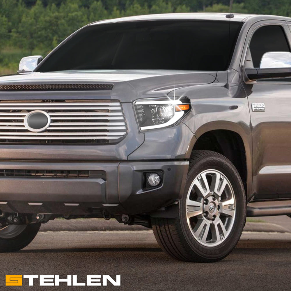 2014-2021 Toyota Tundra Projector Headlights Sequential LED - Black