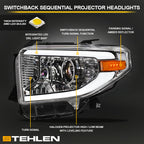 2014-2021 Toyota Tundra Projector Headlights Sequential LED Chrome