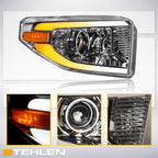 2014-2021 Toyota Tundra Projector Headlights Sequential LED Chrome