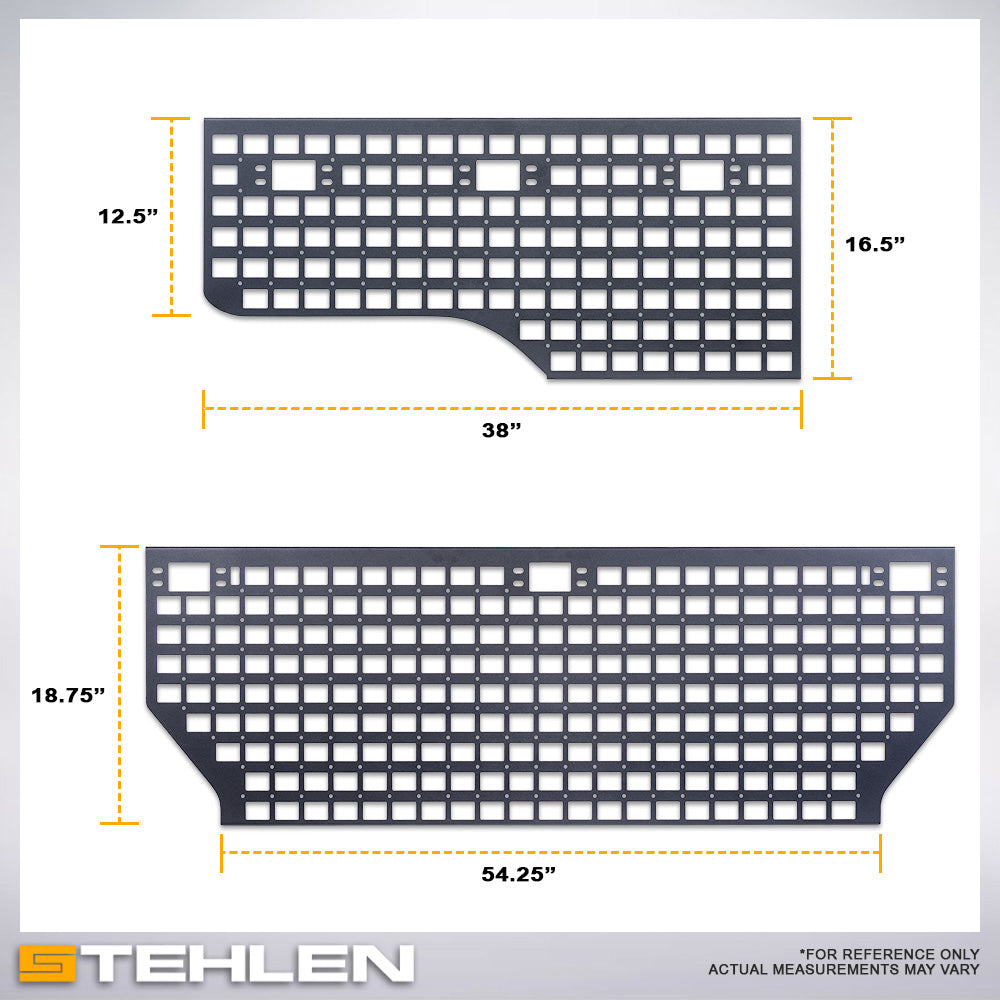 2023-2025 Chevrolet Colorado/GMC Canyon 5 ft Bed MOLLE Panels - 3pc