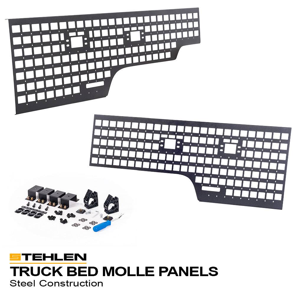 2024-2025 Ford Ranger 5 ft Bed MOLLE Panels Front & Sides - 3pc