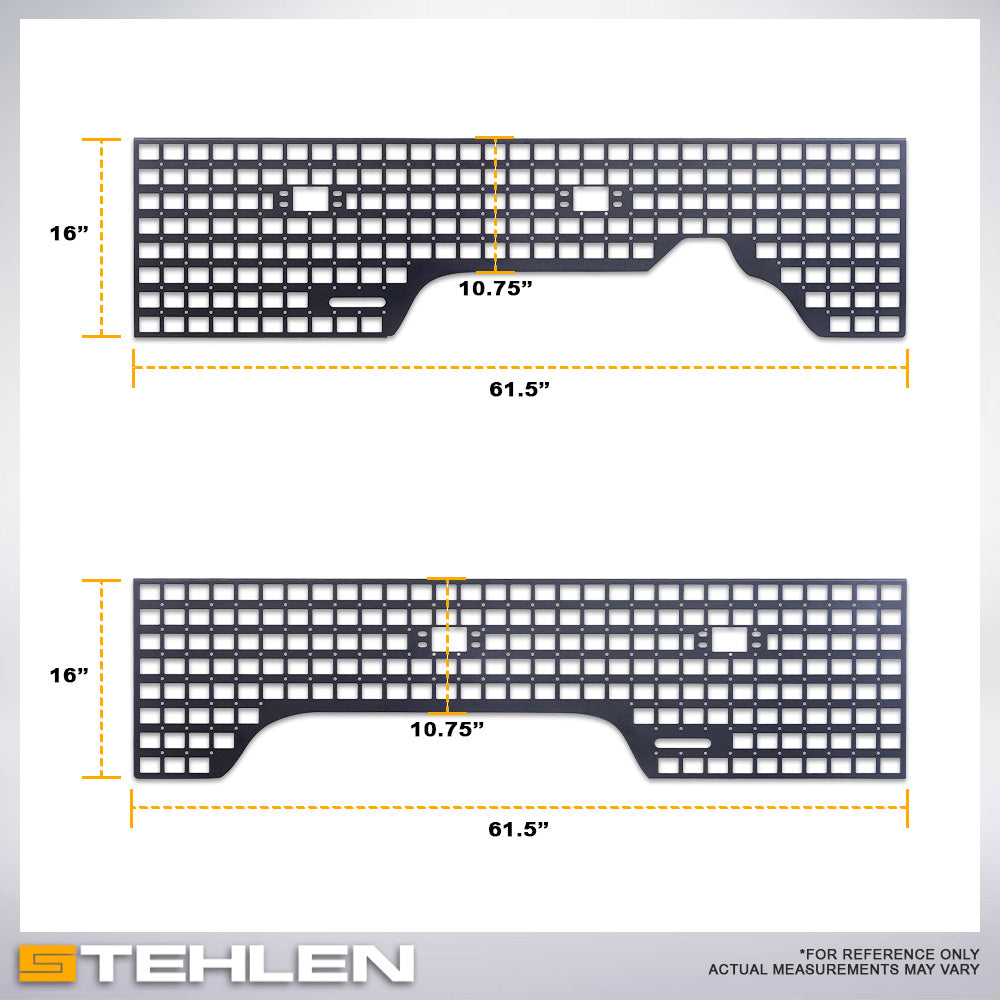 2019-2023 Ford Ranger 6 ft Bed MOLLE Panels Front & Sides - 3pc