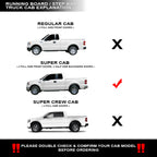 2004-2008 Ford F-150 Super Cab 5" Oval Side Step Bars - Black