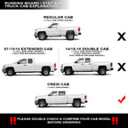 07-18 Silverado/Sierra Crew Cab Modular Side Steps - Matte Black