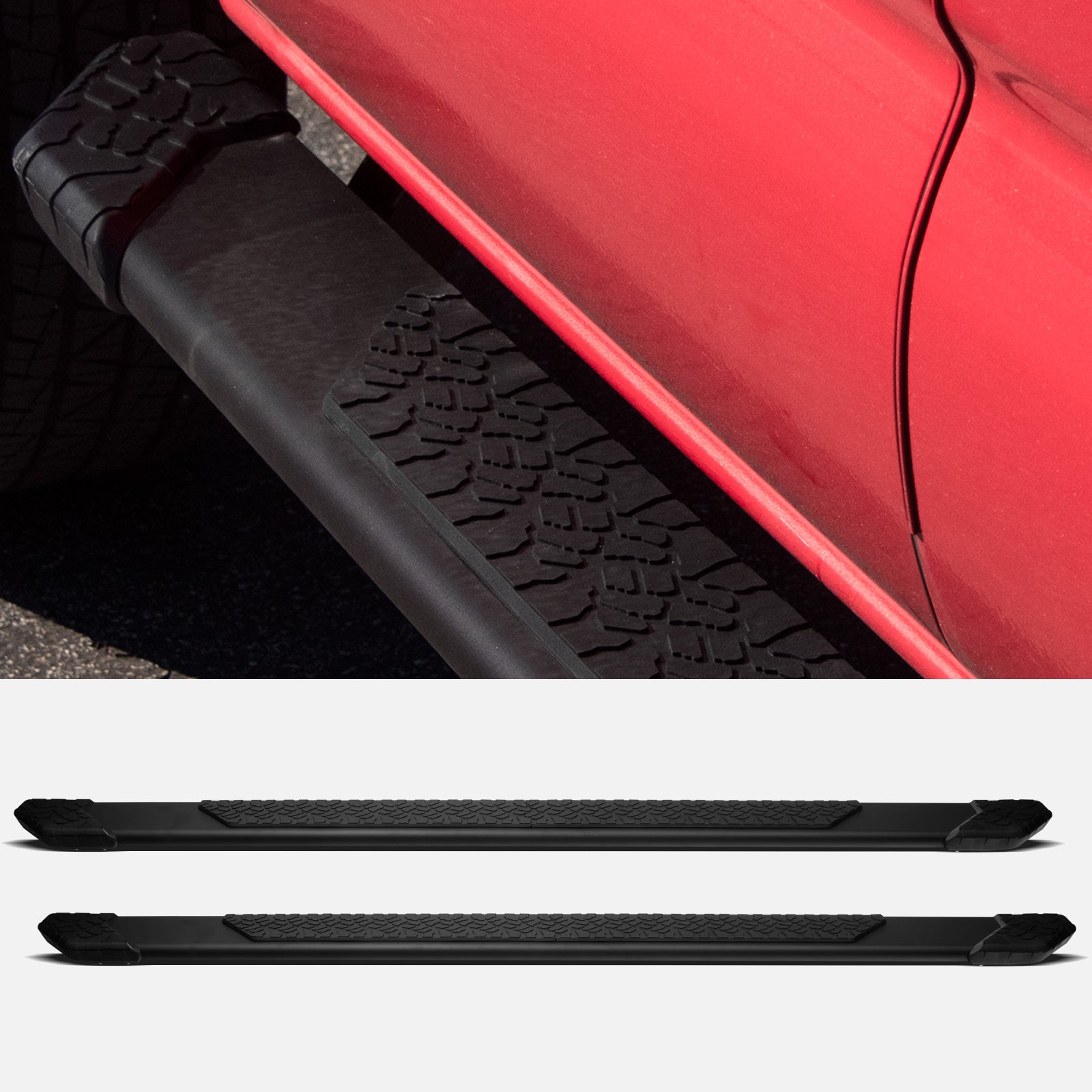 2009-2022 Dodge Ram 1500-5500 Crew Cab Running Boards - TI Style Matte Black