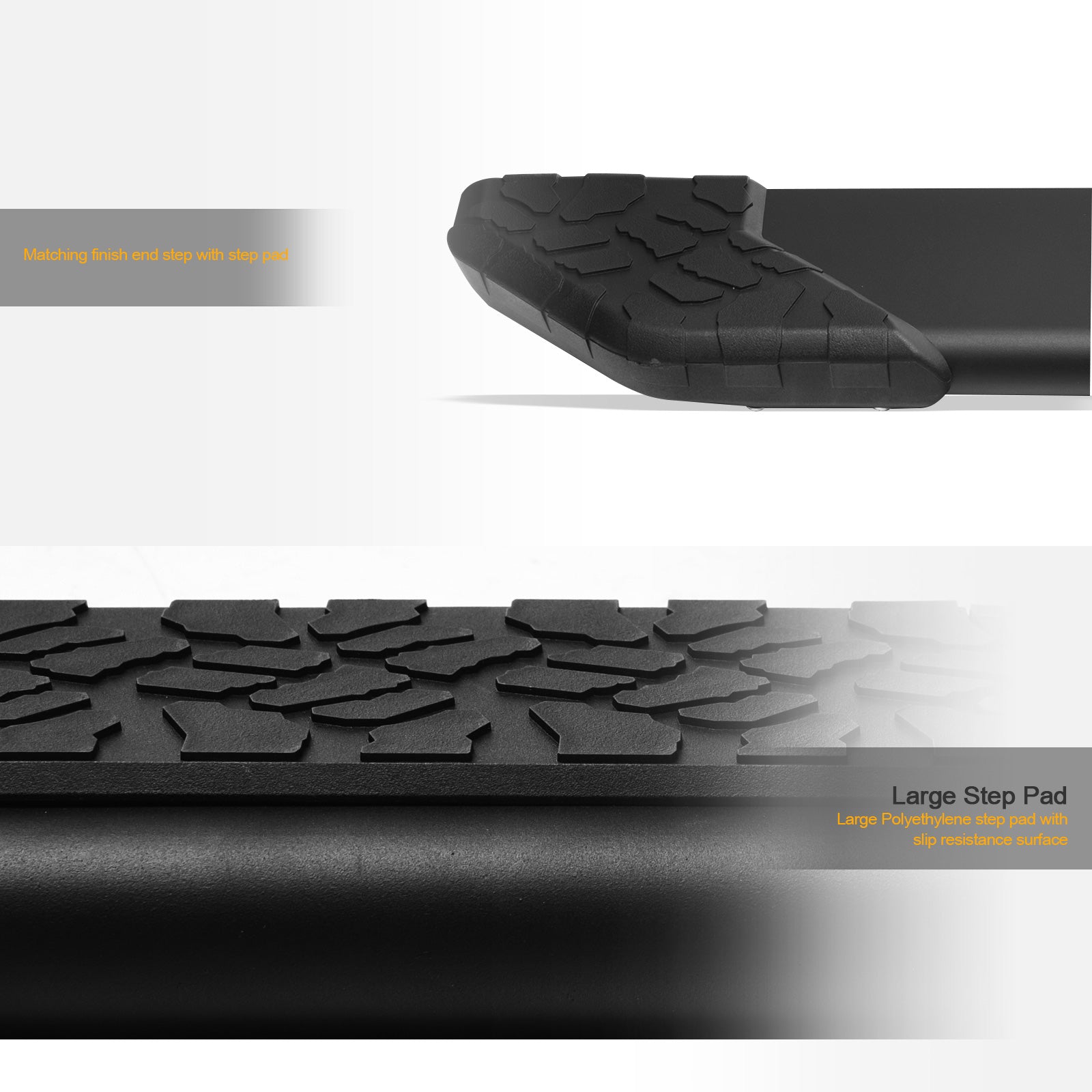 2009-2022 Dodge Ram 1500-5500 Crew Cab Running Boards - TI Style Matte Black