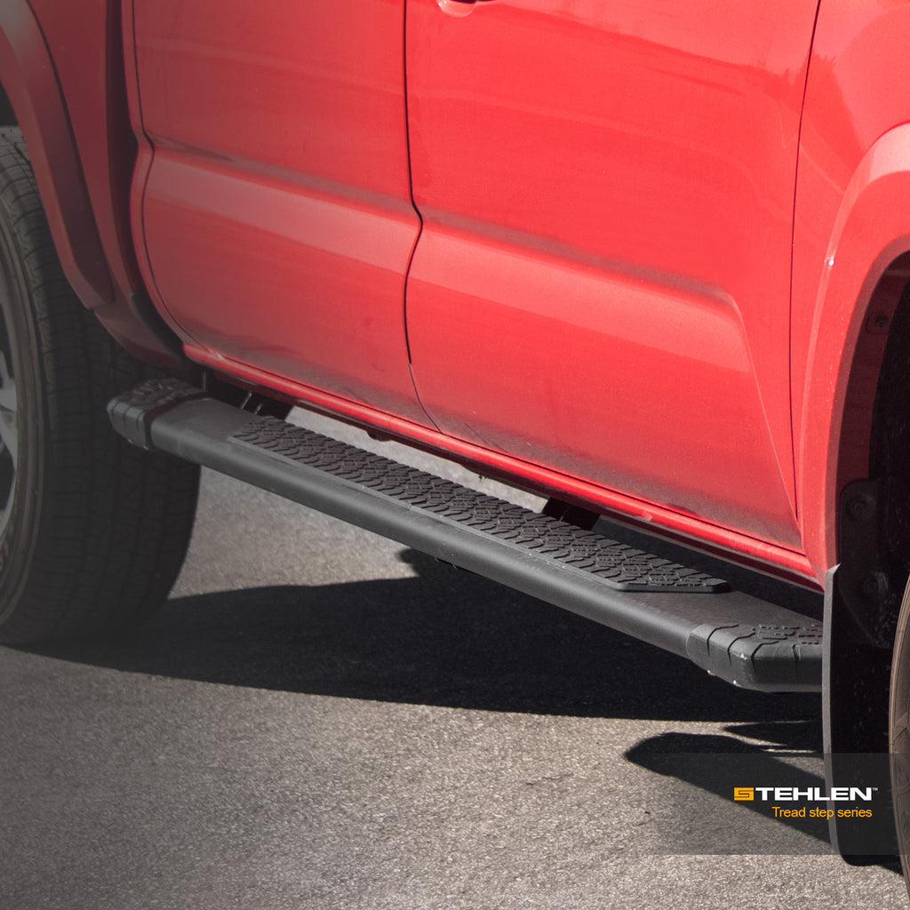 2015-2023 Ford F-150/Super Duty Crew Cab 86 inch Aluminum Running Boards - Matte Black