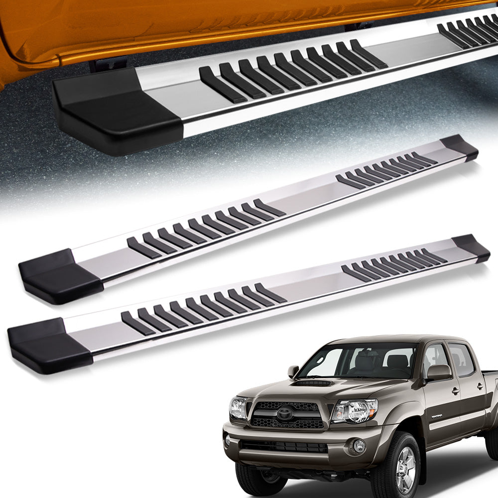 2005-2022 Toyota Tacoma Crew Cab OE Style Running Boards - Silver