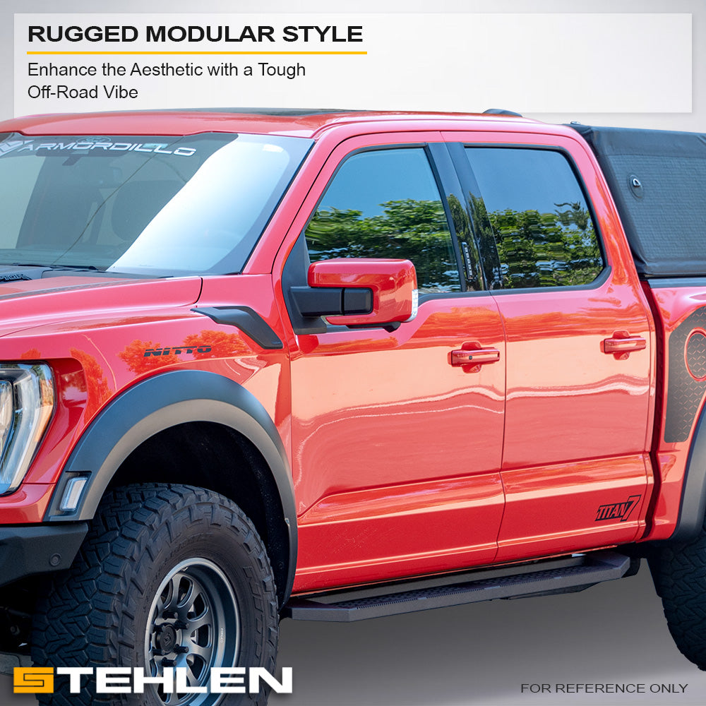2015-2022 Chevrolet Colorado & GMC Canyon Crew Cab Running Boards - Modular Steel