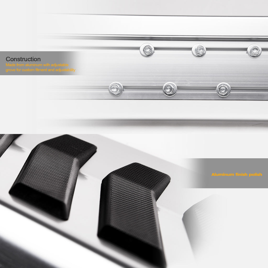 2015-2023 Ford F-150/Super Duty Crew Cab OE Running Boards - Silver