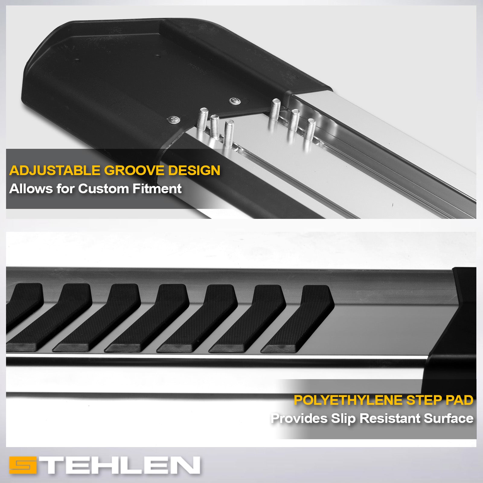 2005-2022 Toyota Tacoma Crew Cab OE Style Running Boards - Silver
