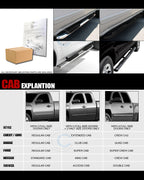 2004-2008 Ford F-150 Super Cab 4" Side Step Nerf Bars - Chrome