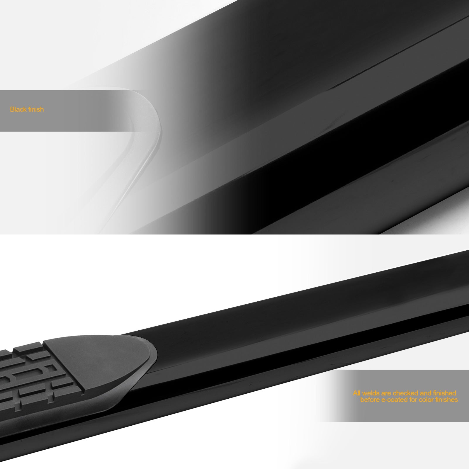 2007-2015 Ford Edge / Lincoln MKX 4" Side Step Bars - Black