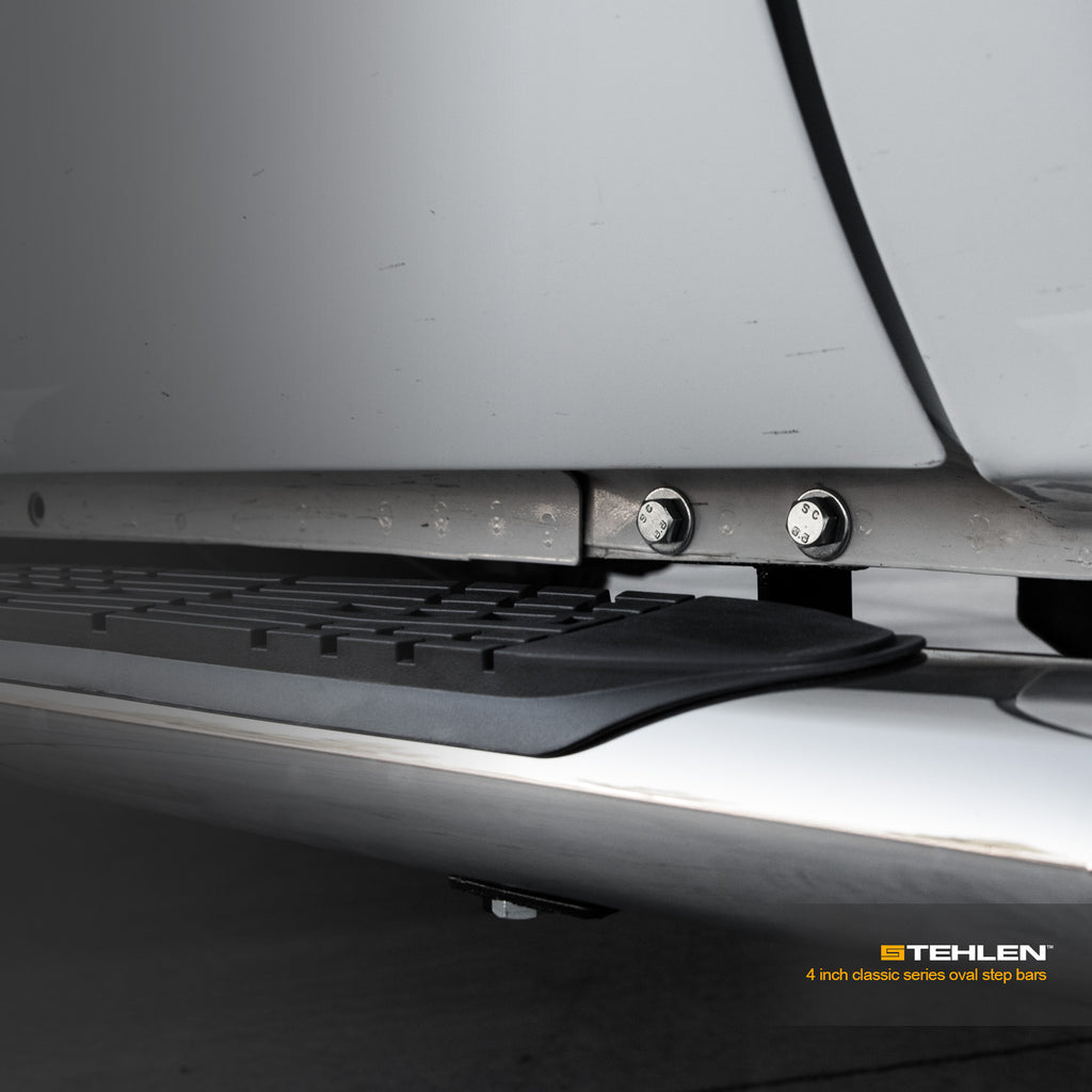 2017-2022 Ford Super Duty Crew Cab 4" Side Step Bars - Matte Black
