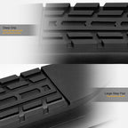 2004-2024 Nissan Titan Crew Cab 4" Oval Side Step Bars - Matte Black