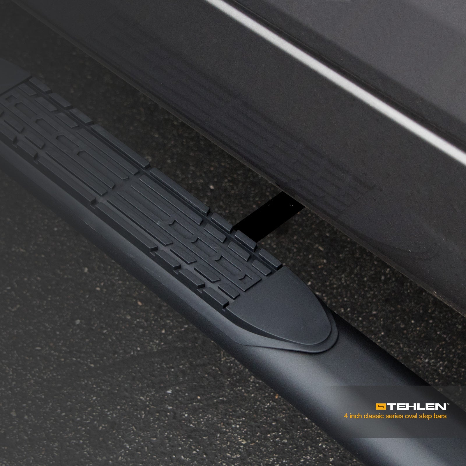 2009-2014 Ford F-150 SuperCrew 4" Step Bars - Matte Black