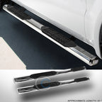 2004-2008 Ford F-150 Super Cab 4" Side Step Nerf Bars - Chrome