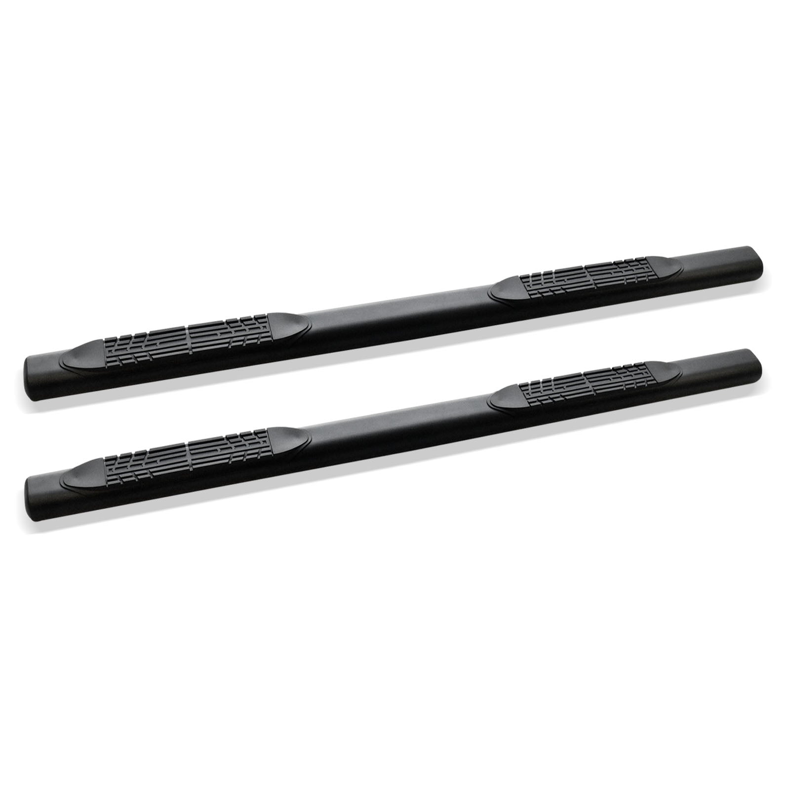 2004-2008 Ford F-150 Super Cab 4" Oval Side Step Bars - Matte Black
