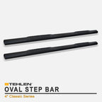 2009-2014 Ford F-150 Crew Cab 4" Side Step Bars - Black