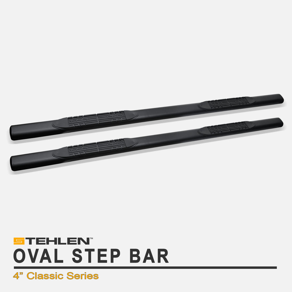 2009-2014 Ford F-150 SuperCrew 4" Step Bars - Matte Black