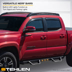 2009-2023 Dodge Ram 1500 Quad Cab Modular Step Bars w/ LED - Matte Black