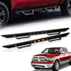 2009-2023 Dodge Ram 1500 Quad Cab Modular Step Bars w/ LED - Matte Black