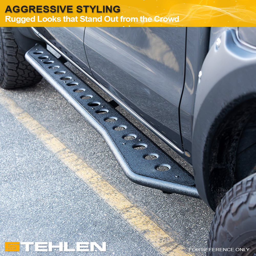 2019-2022 Silverado/Sierra 1500 Crew Cab Rock Slider Side Steps