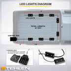 07-14 Silverado/Sierra 5.8 ft Bed Tonneau Cover w/ LED Lights