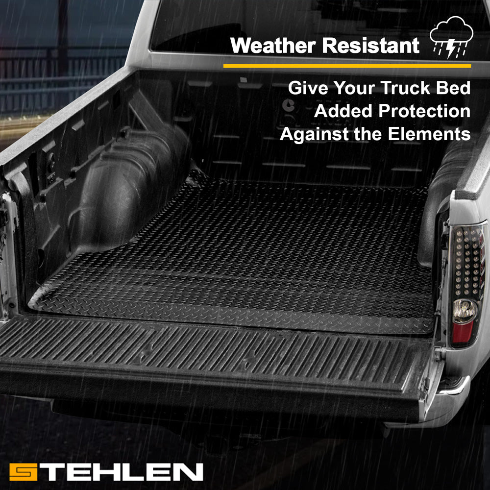 2004-2014 Ford F-150 8 ft Bed PVC Bed Mat - Black