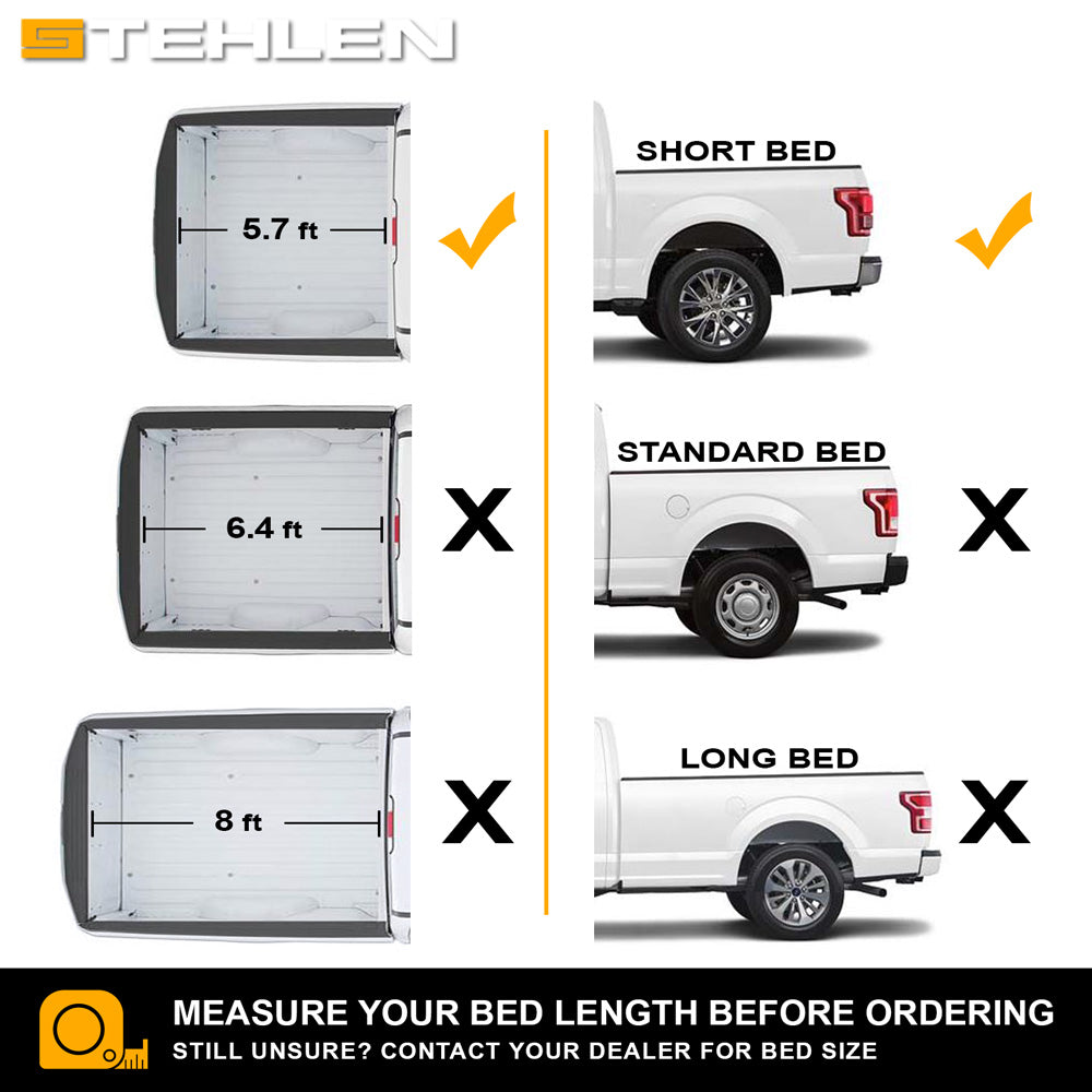 2009-2022 Dodge Ram 1500/2500/3500 5.7 ft Bed Roll-Up Tonneau Cover