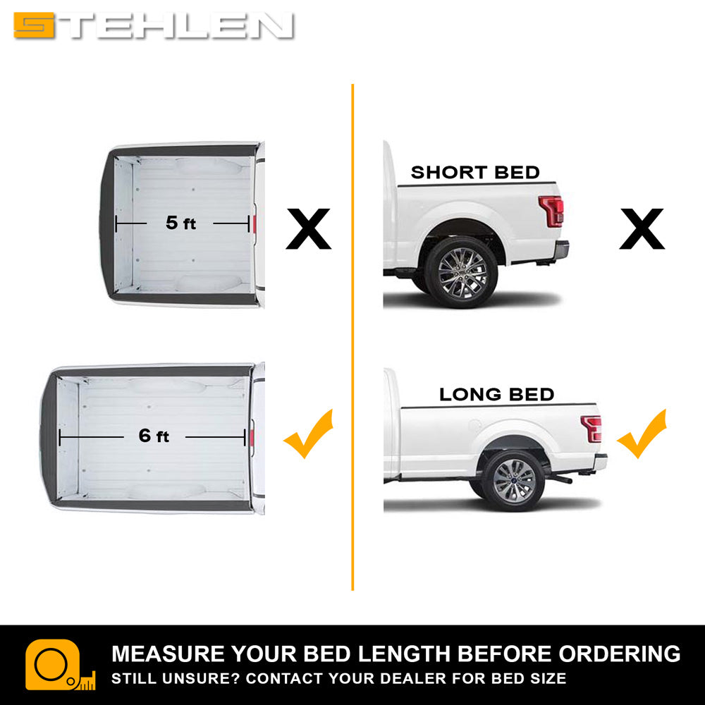 2005-2021 Nissan Frontier 6 ft Bed Hard Tri-Fold Tonneau Cover