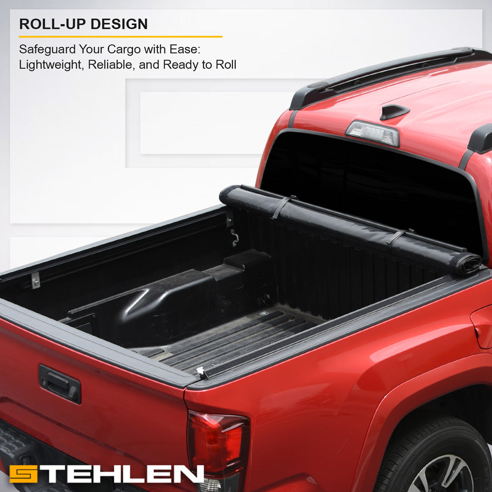2019-2023 Ford Ranger 5 ft Bed Roll-Up Tonneau Cover Combo w/ LED