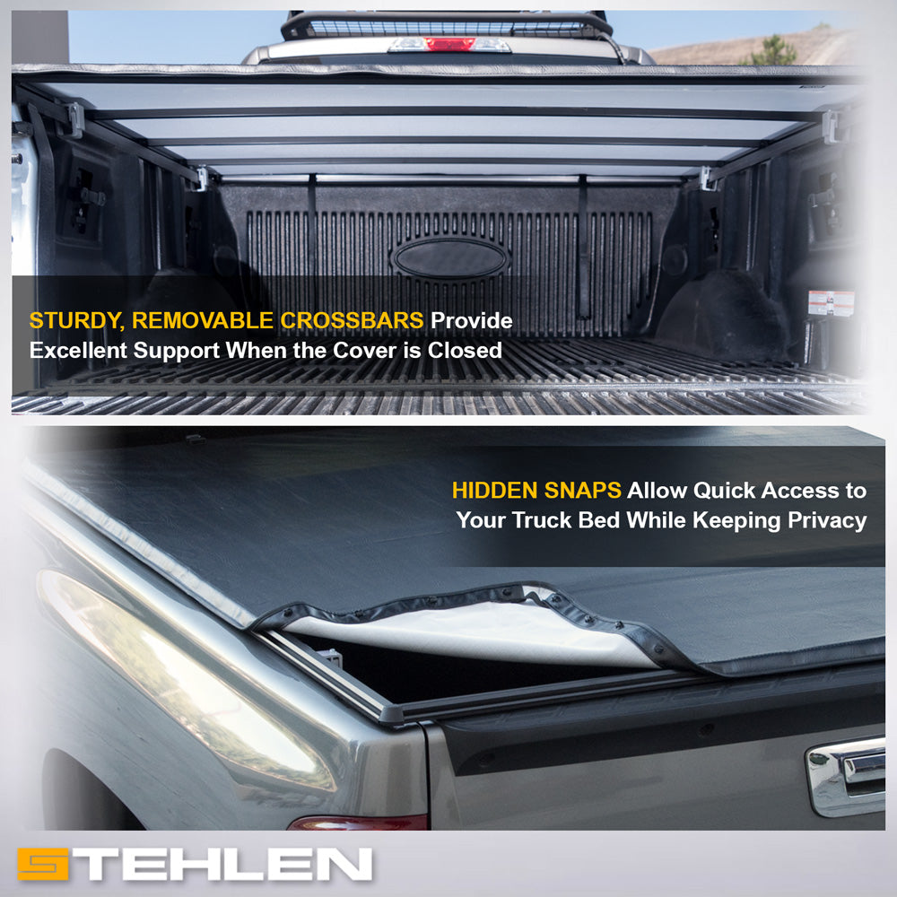 1997-2004 Dodge Dakota 6.5 ft Bed Tonneau Cover & LED Light Kit