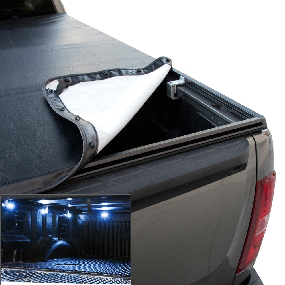 Ft Bed Hidden Snap Soft Roll-Up Tonneau Cover — cutout