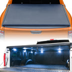 2007-2016 Toyota Tundra 6.5 ft Bed Roll-Up Tonneau Cover w/ LED Lights
