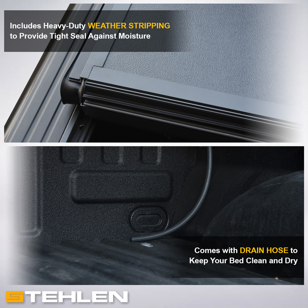2005-2021 Nissan Frontier 6 ft Bed Hard Tri-Fold Tonneau Cover