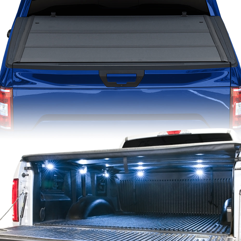 04-12 Colorado/Canyon 6 ft Bed Tri-Fold Tonneau Cover + LED Kit
