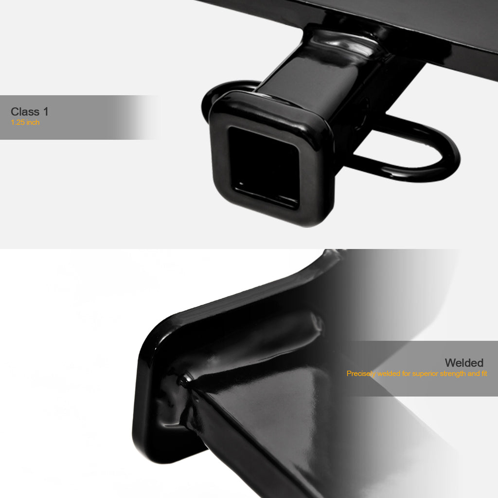 2002-2008 Audi A4 S4 VW Passat Class 1 Trailer Hitch - Black