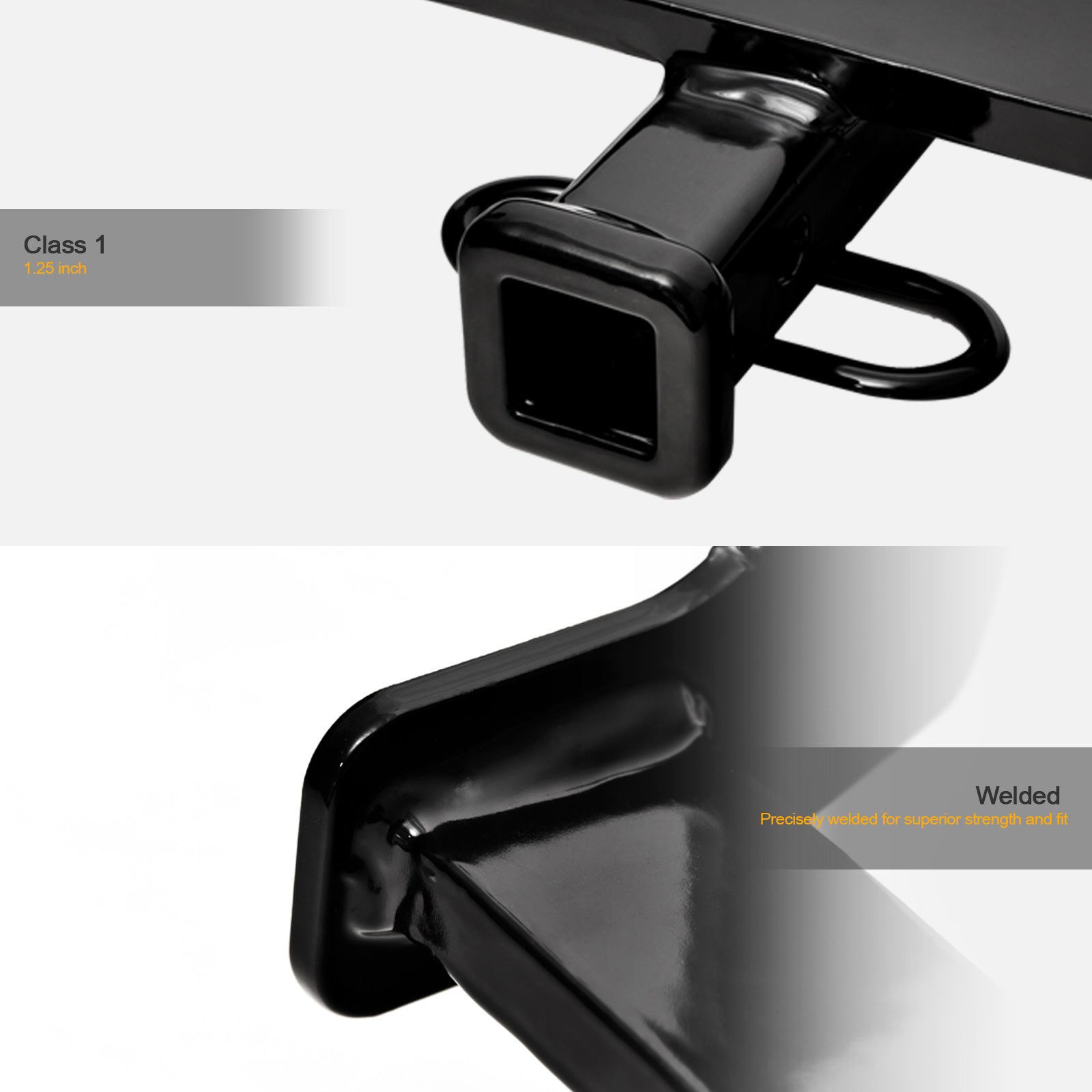 2002-2008 Audi A4 S4 VW Passat Class 1 Trailer Hitch - Black
