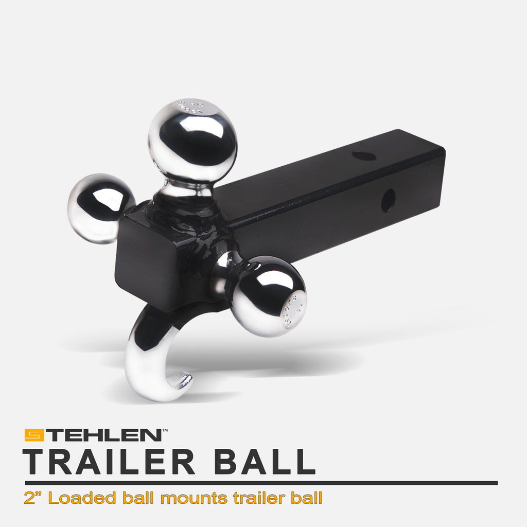 3-Ball Trailer Hitch Mount 2" Receiver 1-7/8" 2" 2-5/16"