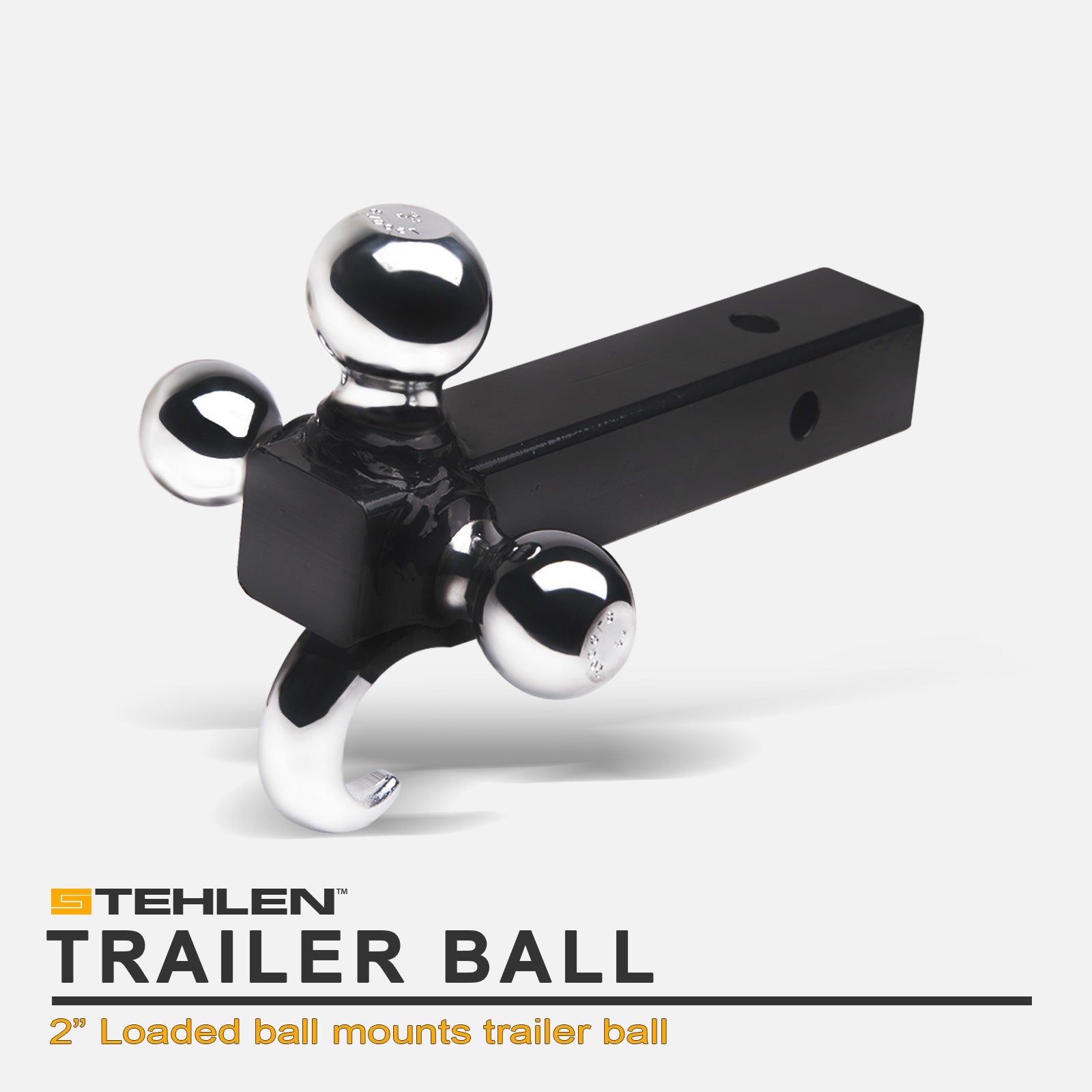 3-Ball Trailer Hitch Mount 2" Receiver 1-7/8" 2" 2-5/16"