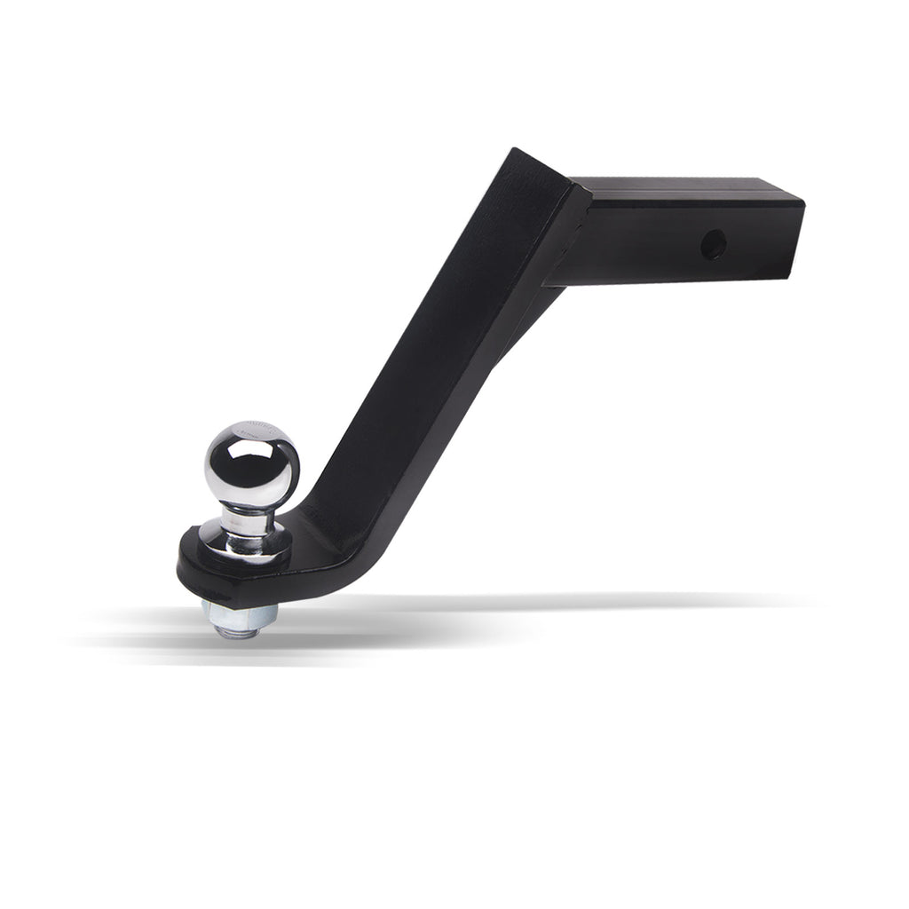 8" Drop Trailer Hitch Ball Mount 2" Receiver w/ 2" Ball Chrome