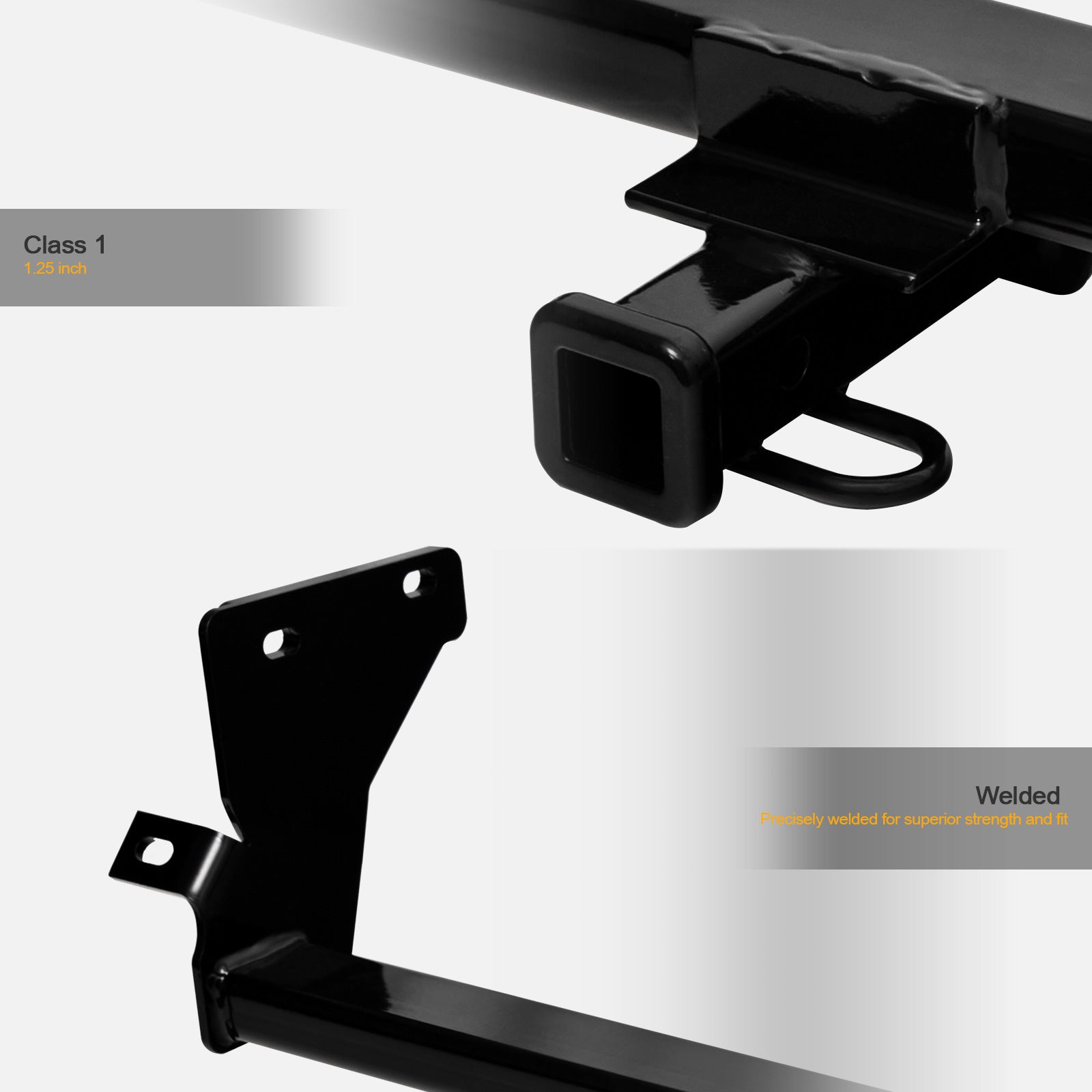 2007-2012 Dodge Caliber Class 1 Trailer Hitch - Black