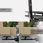 2" Hitch Cargo Carrier 500 lb 20x58 Fold-Up Basket - Black
