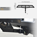 2" Hitch Cargo Carrier 300 LBS 23x59 Fold-Up Tray - Black