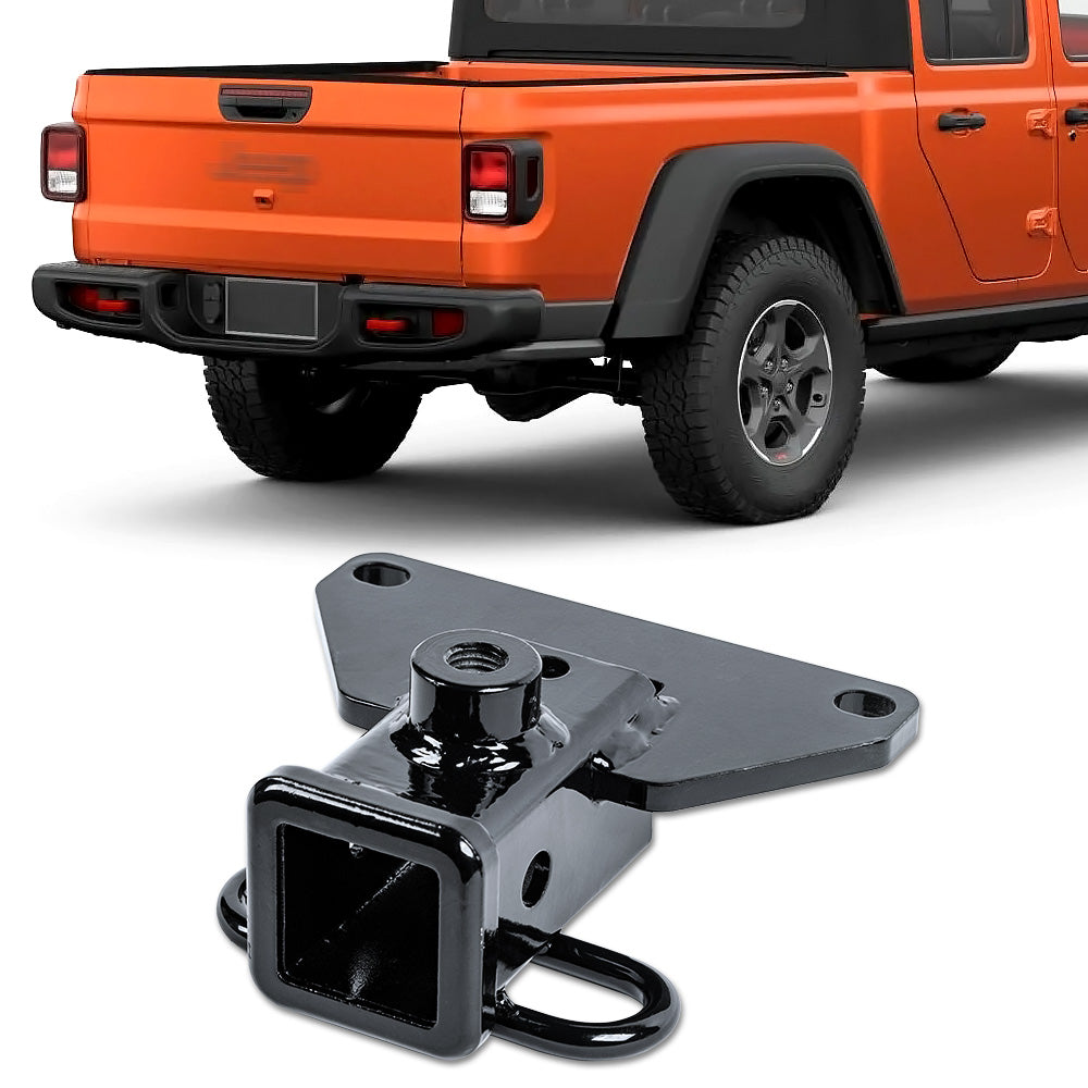 2020-2026 Jeep Gladiator 2" Class 3 Trailer Hitch Receiver - Black