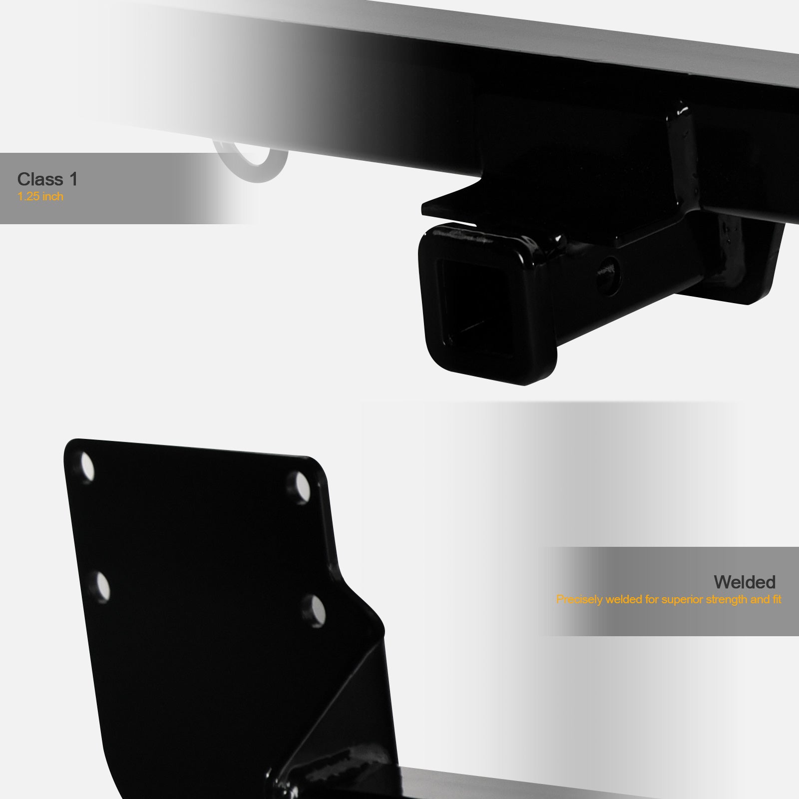 2007-2010 Mini Cooper S Class 1 Trailer Hitch - Black