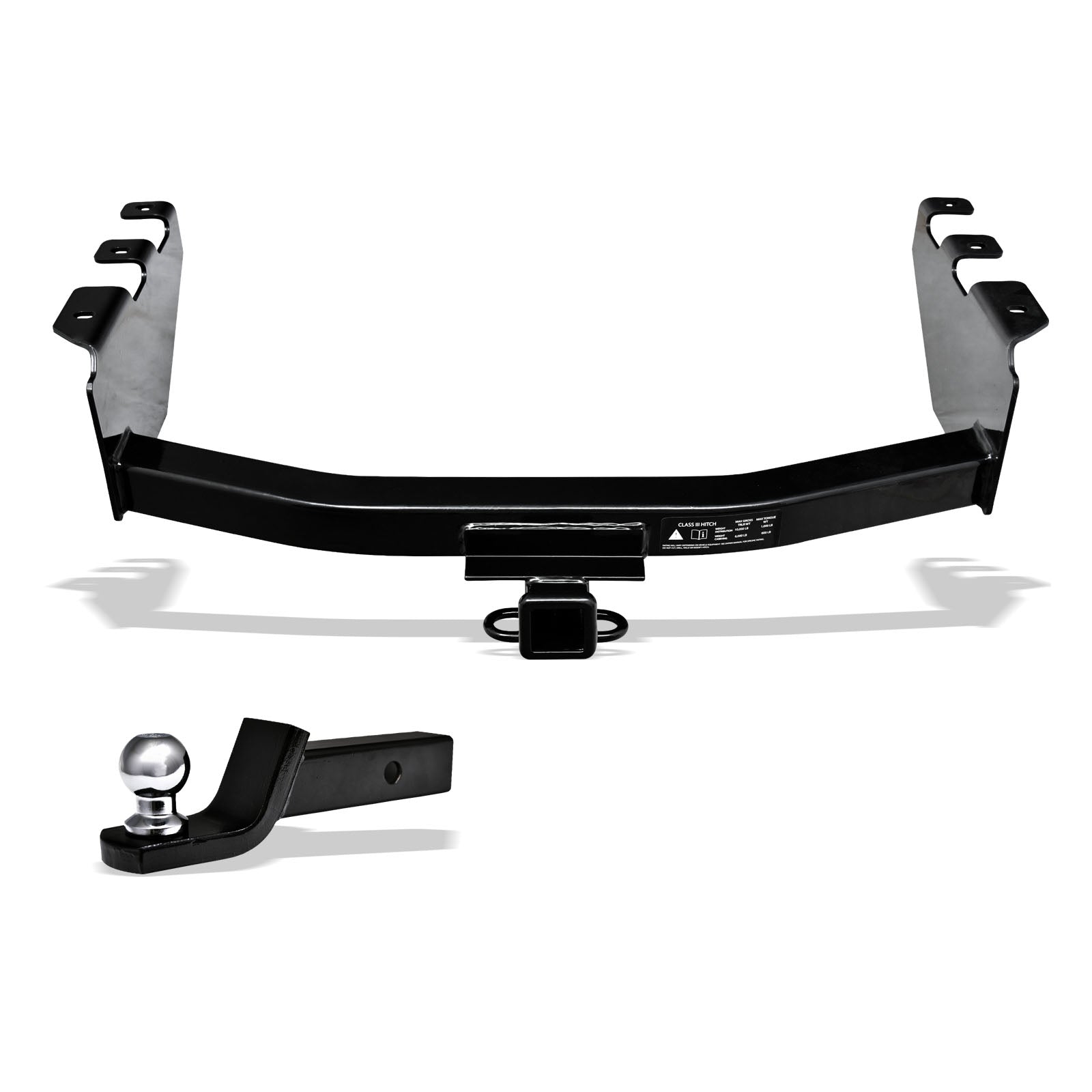 07-19 Silverado/Sierra 1500 Class 3 Trailer Hitch & Ball Mount - CURT
