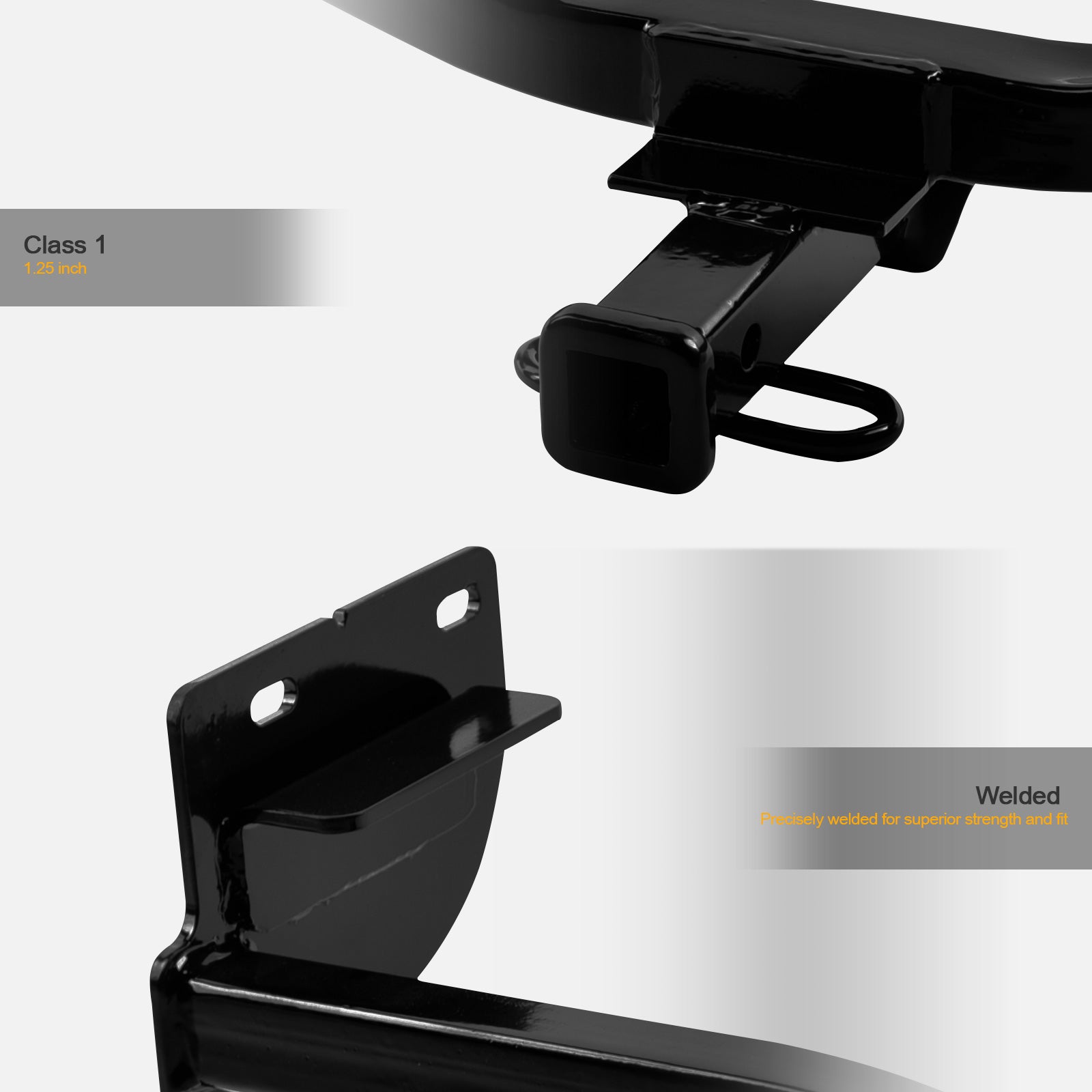 2010-2013 Kia Soul Class 1 Trailer Hitch & Wiring Combo - Black